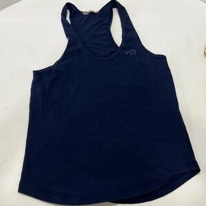 Men Addicted Tank Top Size Small Navy Blue